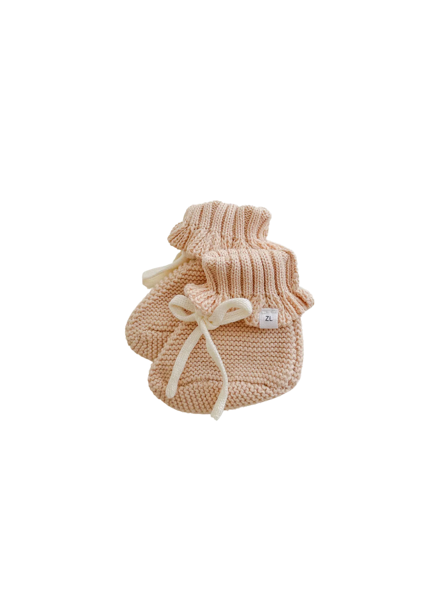 Booties | Peach Frill ~ 3-6m only