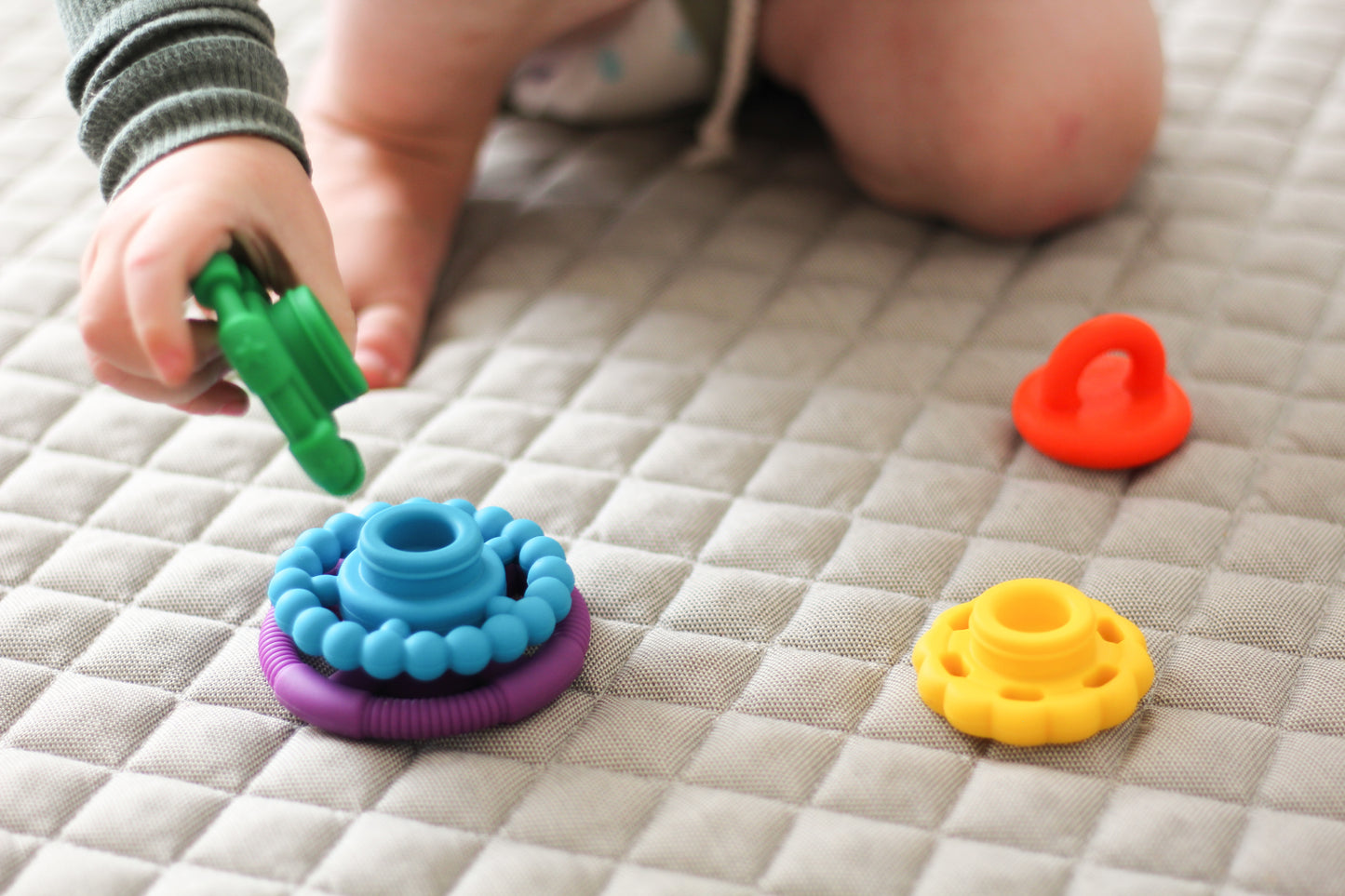 Stacking Teether Toy | Rainbow