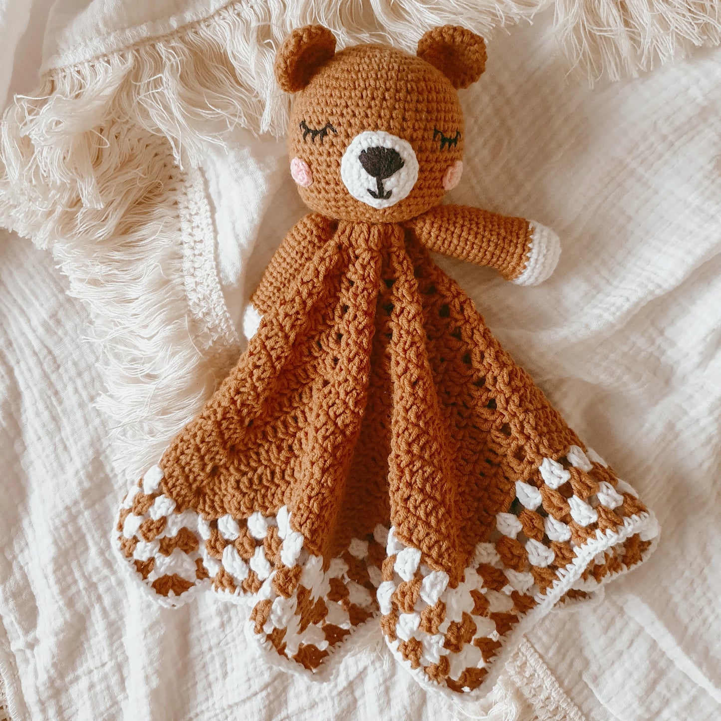 Crochet Comforter | Theodore the Bear