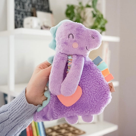 Itzy Lovey Plush & Teether Toy | Dempsey the Dino
