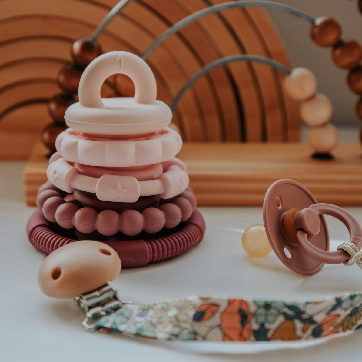 Stacking Teether Toy | Dusty