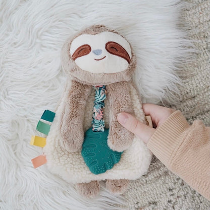 Itzy Lovey Plush & Teether Toy | Peyton the Sloth